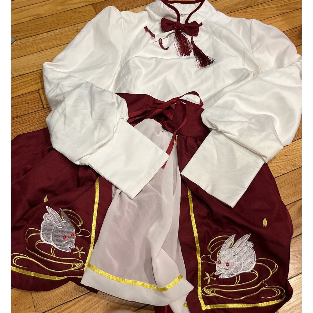 Cute bunny theme cosplay Chinese style dress